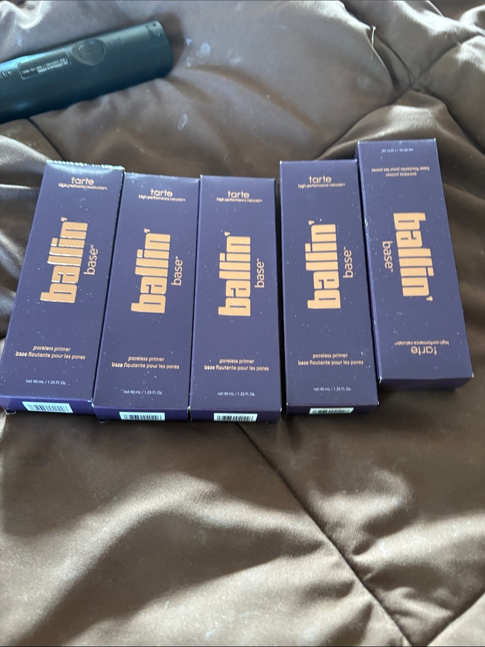 tarte Ballin Base Poreless Primer in Deep Purple Box (Set of 5)No Returns